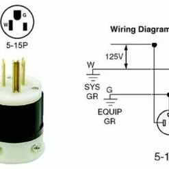 Altman 52-5266C Male NEMA 5-15P Edison Connector, Black -Manfrotto Shop 16433