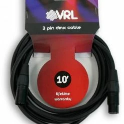 Elite Core VRLDMX3P10 10' 3-pin DMX Cable