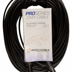 Accu-Cable AC3PDMX100PRO 100' 3-Pin Heavy Duty DMX Cable