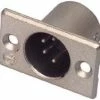 Neutrik NC4MP 4-pin XLRM Rectangular Panel Connector