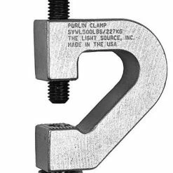 The Light Source PCB1/2 Purlin Clamp, 1/2" Fasteners, Black