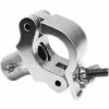 Global Truss JR-COUPLER-CLAMP-PRO Medium Duty Wrap Around Clamp With Half Coupler For 35mm Pipe, Max Load 220 Lbs
