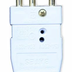 Lex 20M-AW Male Stage Pin Connector, All White, 20A