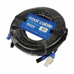 Blizzard DMXPC-50 Powercon To Powercon W/ 3-pin DMX Combo Cable, 50'