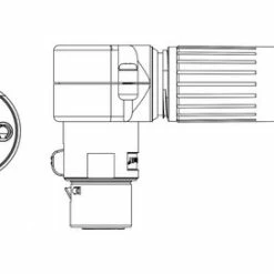 Switchcraft R4FZ 4-pin XLRF AAA Series Right Angle Cable Mount Connector