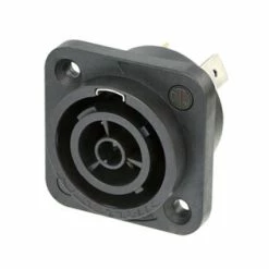 Neutrik NAC3FPX-WOT-TOP Receptacle - Powercon TRUE1 TOP - Female - 1/4" Flat Tab Terminals - Without Tang - IP 65 And UV Rated