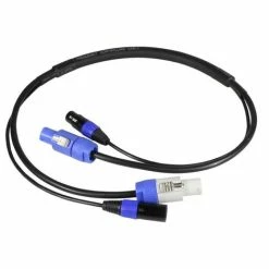 Blizzard DMXPC-6 Powercon To Powercon W/ 3-pin DMX Combo Cable, 6'