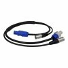 Blizzard ETHERPC-3 Powercon To Powercon W/ Ethercon Combo Cable, 3'