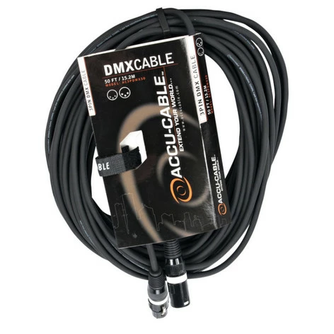 Accu-Cable AC3PDMX50 50' 3-Pin DMX Cable 1 Accu-Cable AC3PDMX50 50' 3-Pin DMX Cable