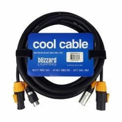 Manfrotto Shop 9 Blizzard DMX5PCTRUE-10 Powercon True1 And 5-pin DMX Combo Cable, 10'
