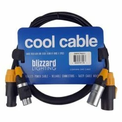 Blizzard DMXPCTRUE-3 Powercon True1 And 3-pin DMX Combo Cable, 3'
