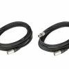 Cable Up DMX-XX325-TWO-K Cable, DMX 3pM-3pF 25ft 2-Pack