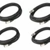 Cable Up DMX-XX325-FOUR-K Cable, DMX 3pM-3pF 25ft 4-Pack