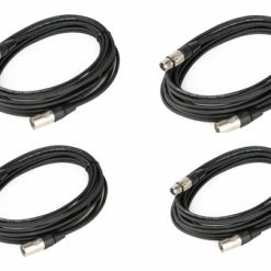 Cable Up DMX-XX325-FOUR-K Cable, DMX 3pM-3pF 25ft 4-Pack