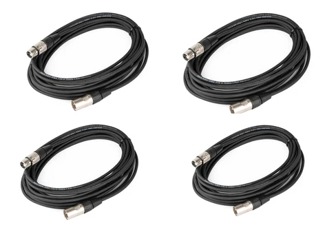 Cable Up DMX-XX325-FOUR-K Cable, DMX 3pM-3pF 25ft 4-Pack 1 Cable Up DMX-XX325-FOUR-K Cable, DMX 3pM-3pF 25ft 4-Pack