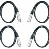 Cable Up DMX-XX510-FOUR-K Cable, DMX 5pM-5pF 10ft 4-Pack
