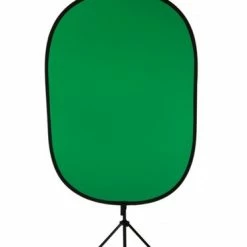 On-Stage VSM3000-GREEN-SCREEN Free-Standing Oval Green Screen Kit (58"x40")