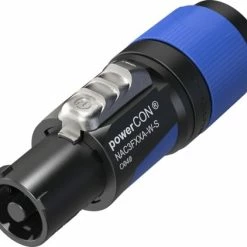 Manfrotto Shop 20 Neutrik NAC3FXXA-W-S PowerCON 3 Conductor Power Connector, 6 - 12mm, In, Blue