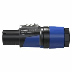 Neutrik NAC3FXXA-W-S PowerCON 3 Conductor Power Connector, 6 - 12mm, In, Blue -Manfrotto Shop 454716