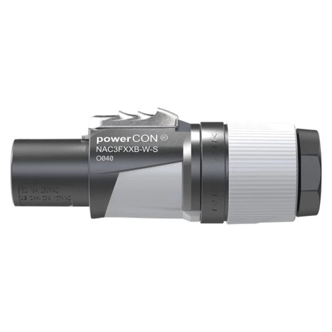 Neutrik NAC3FXXB-W-S PowerCON 3 Conductor Power Connector, 6 - 12mm, Out, Gray 2 Neutrik NAC3FXXB-W-S PowerCON 3 Conductor Power Connector, 6 - 12mm, Out, Gray - Image 2