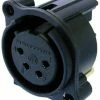Neutrik NC4FAH-O 4-Pole XLR-F Panel-Mount Receptacle